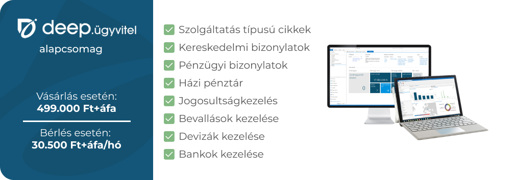 deep.ügyvitel alapcsomag ár